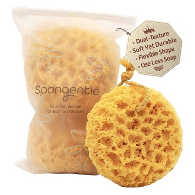 Spongentle Two-Sided Ultra Soft/Exfoliating Body Bath Sponge Loofah