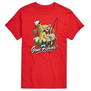 Men's - Disney - Goofy Gone Fishing Short Sleeve Graphic T-Shirt - 1 of 4
