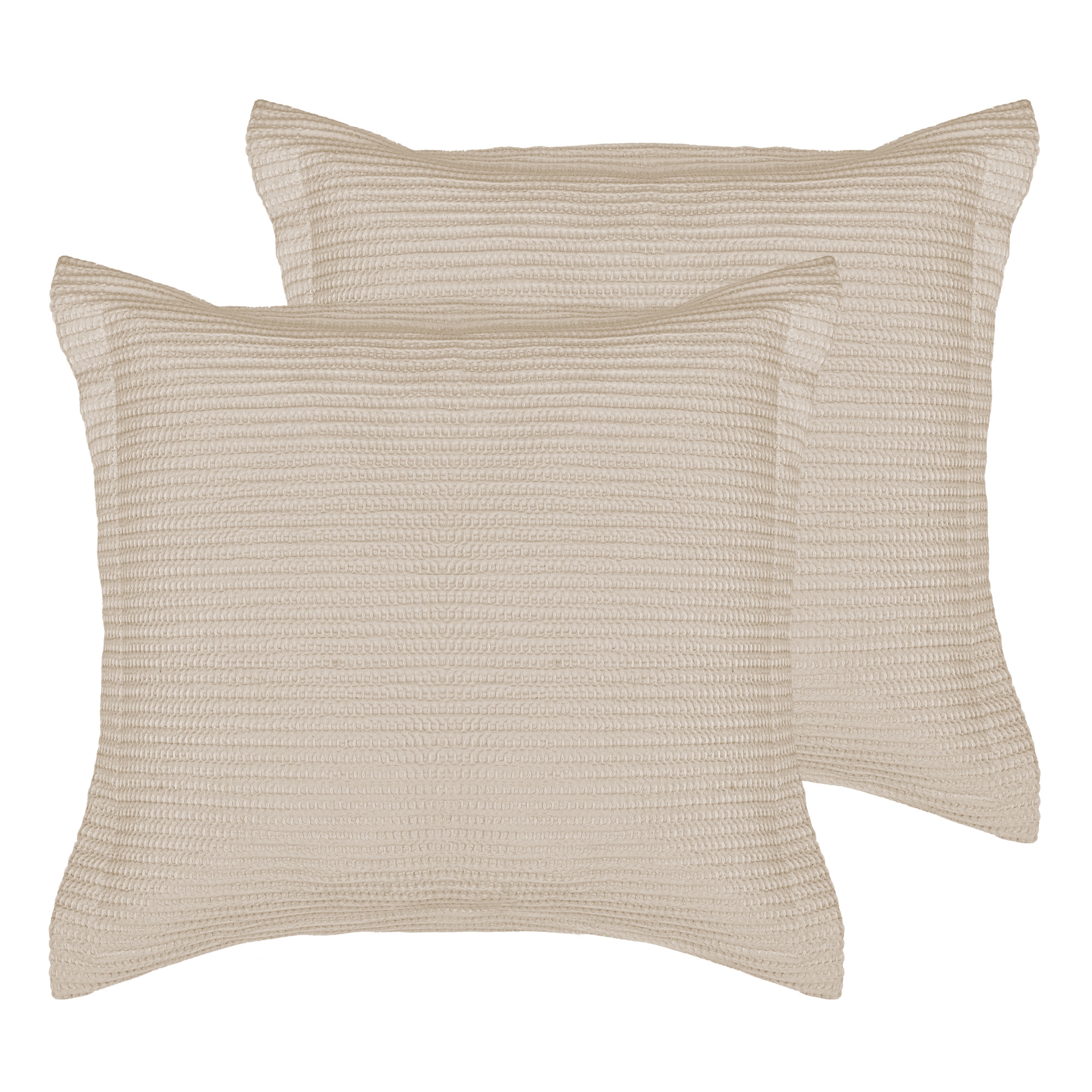 Cloud Waffle Taupe Euro Sham set of 2 - Levtex Home