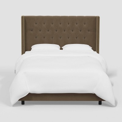 Louis Wingback Bed in Luxe Velvet - Threshold™