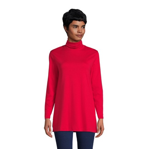 Women's cotton turtleneck tunic sale