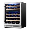 Yeego 24 Inch Wide Dual Zone 46-Bottles Built-In Wine Cooler Refrigerator - 3 of 4