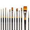 KINGART Original Gold Series Premium Golden Taklon Multimedia Artist Brushes, Gift Box, Set of 12 - 3 of 4