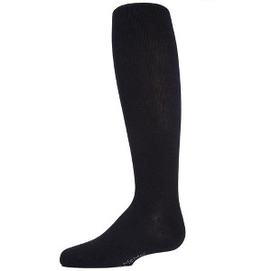 Memoi Girls' Soft Pima Cotton Opaque Tights - 1 of 2