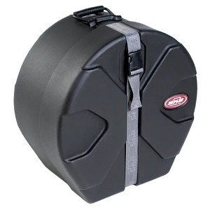 SKB 10" x 10" Tom Case with Padded Interior, D-Shaped Drum Design, and Molded in Feet for Upright Positioning and Stability, Black - 1 of 4