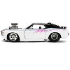 1970 Ford Mustang Boss 429 Black and White with Graphics "Bigtime Muscle" Series 1/24 Diecast Car Model by Jada - 3 of 4