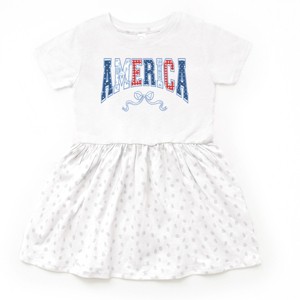 The Juniper Shop Coquette America Arched Toddler Dress - 1 of 4