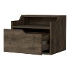 NicBex 13 inch Floating Nightstand with Drawer,Modern Side Table with Open shelf and Free Pull Design,Bedside Table for Bedroom,Living Room - 4 of 4