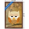 Trends International Artistic Antique Owl Framed Wall Poster Prints - 3 of 4