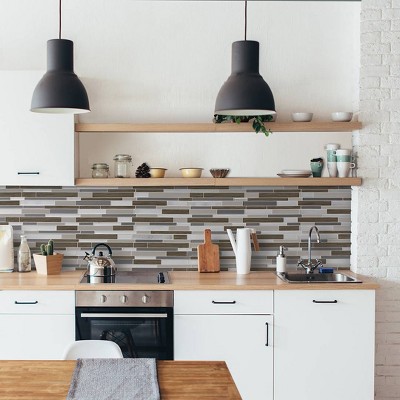 Milano Argento Peel and Stick 3D Backsplash Tiles