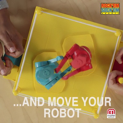 Mattel Games Rock 'Em Sock 'Em Robots Kids Game, Fighting Robots