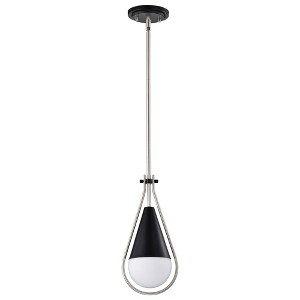 Nuvo Lighting Admiral 1 - Light Pendant in  Matte Black/Brushed Nickel - 1 of 4