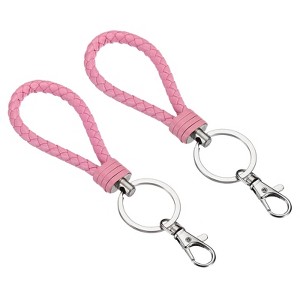Unique Bargains Plastic Wear-resistant ID Card Wristlet Keychains 2 Pcs - 1 of 4