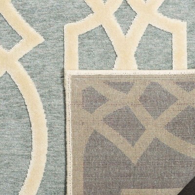 Handmade Tufted Reversible Blue Viscose Rectangular Rug