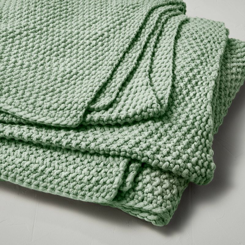 Chunky Knit Bed Blanket - Casaluna™, 4 of 12