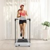 HFYee Walking Pad Treadmill 300 LB Capacity with Armrest, LED Display and Silent Motor, Portable Treadmill for Home Gym, 1 to 7.6 MPH - 3 of 4