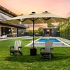 Infurnic Patio Umbrellas, Double Sided Twin Patio Umbrella Outdoor, Brown, 181.1“*106.2"*94.5" - 3 of 4