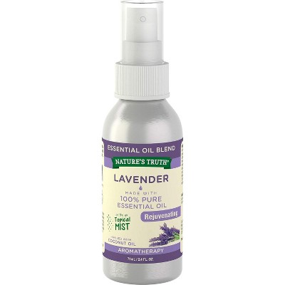 Nature's Truth Mist Spray, Rejuvenating Lavender, 2.4 Fl Oz (Pack of 2)