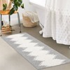 2x6 Hallway Runner Rug Low Pile Machine Washable Rugs Modern Stripe Geometric Foldable Minimalistic Carpet with Rubber Backing for Entryway Hallway - 3 of 4