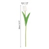 Unique Bargains PU Real Touch Artificial Flowers with Stems 24 Pcs - 2 of 4