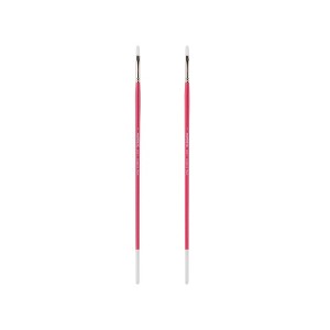 Creative Mark Pro White Soft Filament Acrylic Paint Brushes - Round  Sets of 2 - Versatile Synthetic Brushes for Acrylic Painting , Gouache, Oils & - 1 of 4