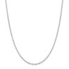 Black Bow Jewelry 2.5mm Sterling Silver Flat Open Cable Chain Necklace - 3 of 4