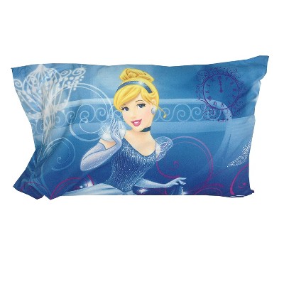 Disney Cinderella Pillowcase Secret Princess Reversible Bed Pillow Cover - Disney Princess..
