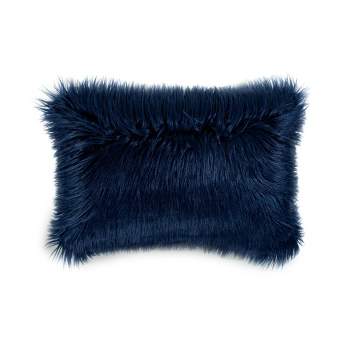 Oversize Mongolian Luca Soft Faux Fur Throw Pillow - Lush Décor : Target