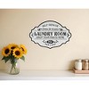 HomeRoots 15" X 22" Black and White Laundry Room Metal Wall Decor - 2 of 4