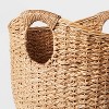 Square Braided Rafia Basket Natural - Brightroom™