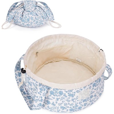 Paaaawaters Drawstring Makeup Bag Large Cosmetic Bag Make up Bags Women and Girls Toiletry Organizer for Travel Toiletries