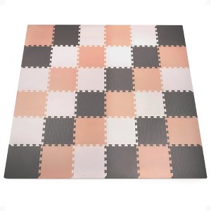 BalanceFrom Fitness Thick Non Slip Interlocking EVA Foam Kids Puzzle Home Floor Exercise Play Mat Set - 1 of 4