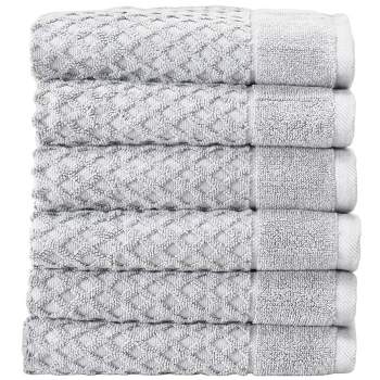 Erina Large Hand Towels in 100% Cotton, Popcorn Weave Texture for Homes,  Hotels, Bath & Spa