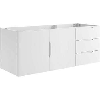 Modway Vitality 47" MDF and Particleboard Bathroom Vanity Cabinet in White