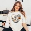 Simply Sage Market Women's Halloween Heart Short Sleeve Garment Dyed Tee - 2 of 2