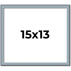 PosterPalooza | Textured Blue Picture Frame - UV Acrylic, Backing Board, Hanging Hardware Included - 1 of 4