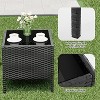 Acekool 3-Piece Outdoor Patio Furniture Set – Weather-Resistant Rattan Seating with Upholstered Cushions & Glass Storage Coffee Table - 4 of 4