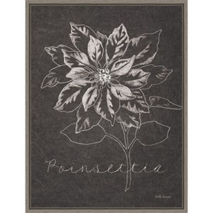 Amanti Art Black and White Chalkboard Christmas IV by Beth Grove Canvas Wall Art Print Framed 23 x 30-in. - 1 of 4