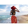 HAPPY BAY Women's Beachwear Bikini Wrap Bathing suit Pirates Skull Skirt Beach Wraps Sarong Coverups Skirts Cover Up One Size Caribbean Pirates, Red - 4 of 4
