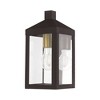 Livex Lighting Nyack 1 - Light Wall Light in  Bronze - 3 of 4