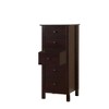 KIGFTSOD Transitional Compact Design 5-Drawer Dresser,Espresso - 4 of 4