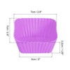 Unique Bargains Silicone Flower Shaped Reusable Cupcake Baking Cups 2.75 Inch - 2 of 4