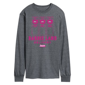 Men's - Barbie - Barbie Land Delivery Milk Long Sleeve Graphic T-Shirt - 1 of 3