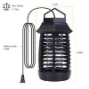 iMountek"Bug Zapper Electric UV Mosquito Killer Lamp, Odorless, Noiseless, Safe Insect Trap for Home"Black - 3 of 4