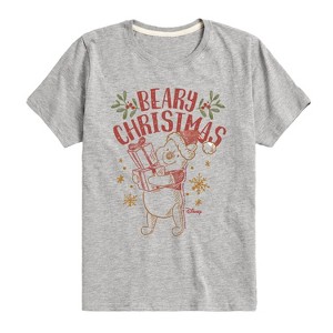 Boys' - Winnie the Pooh - Pooh Wishes A Beary Christmas Short Sleeve Graphic T-Shirt - 1 of 4