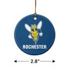 University of Rochester Primary Logo Porcelain Holiday Christmas Tree Ornament - 3 of 4