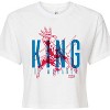 Women's - Marvel - Black Panther King of Wakanda Cropped Graphic T-Shirt - 2 of 4
