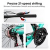 26 Inch Mountain Bike, 21 Speeds, Steel frame, Shock Fork Plus Shock Absorber, for Men and Women - YONWAY - 2 of 4
