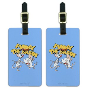 Pinky & The Brain Logo Luggage ID Tags Set of 2 - 1 of 4