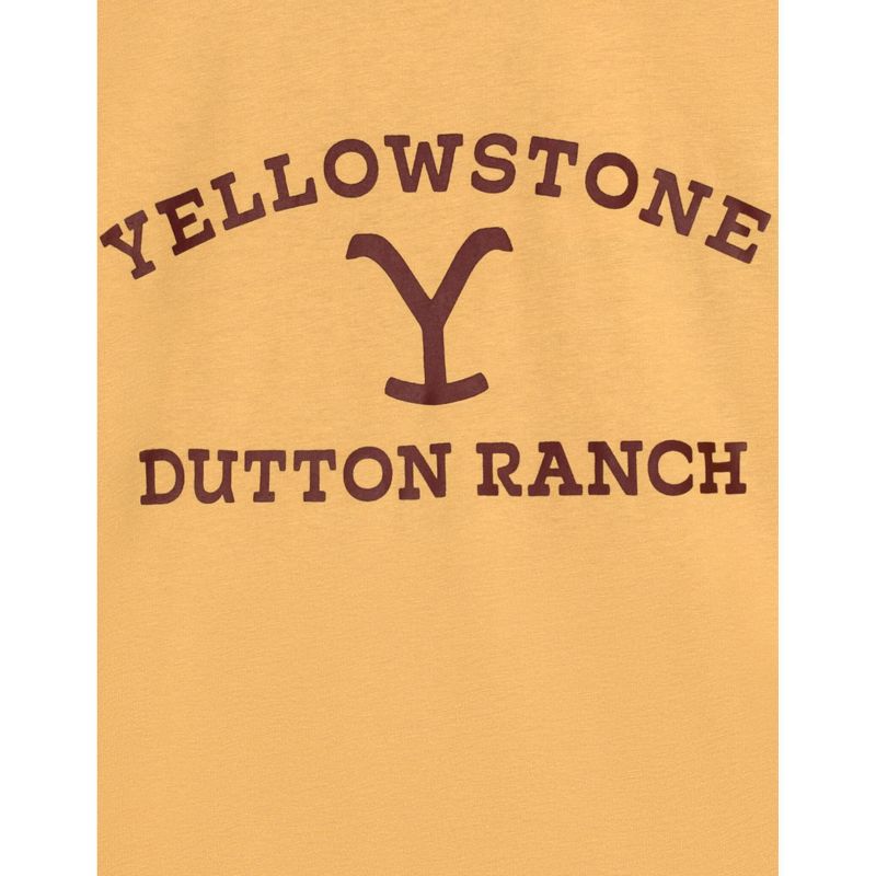 Y Yellowstone Dutton Ranch Logo Adult Vintage Wash Long Sleeve T-Shirt, 2 of 4